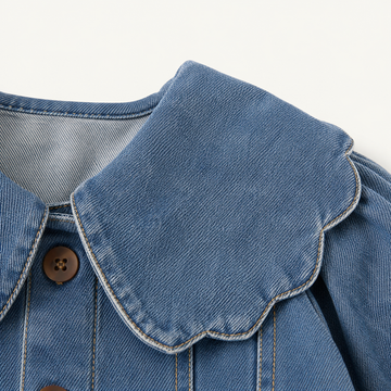 THE VINTAGE CLOUD COLLAR DENIM JACKET