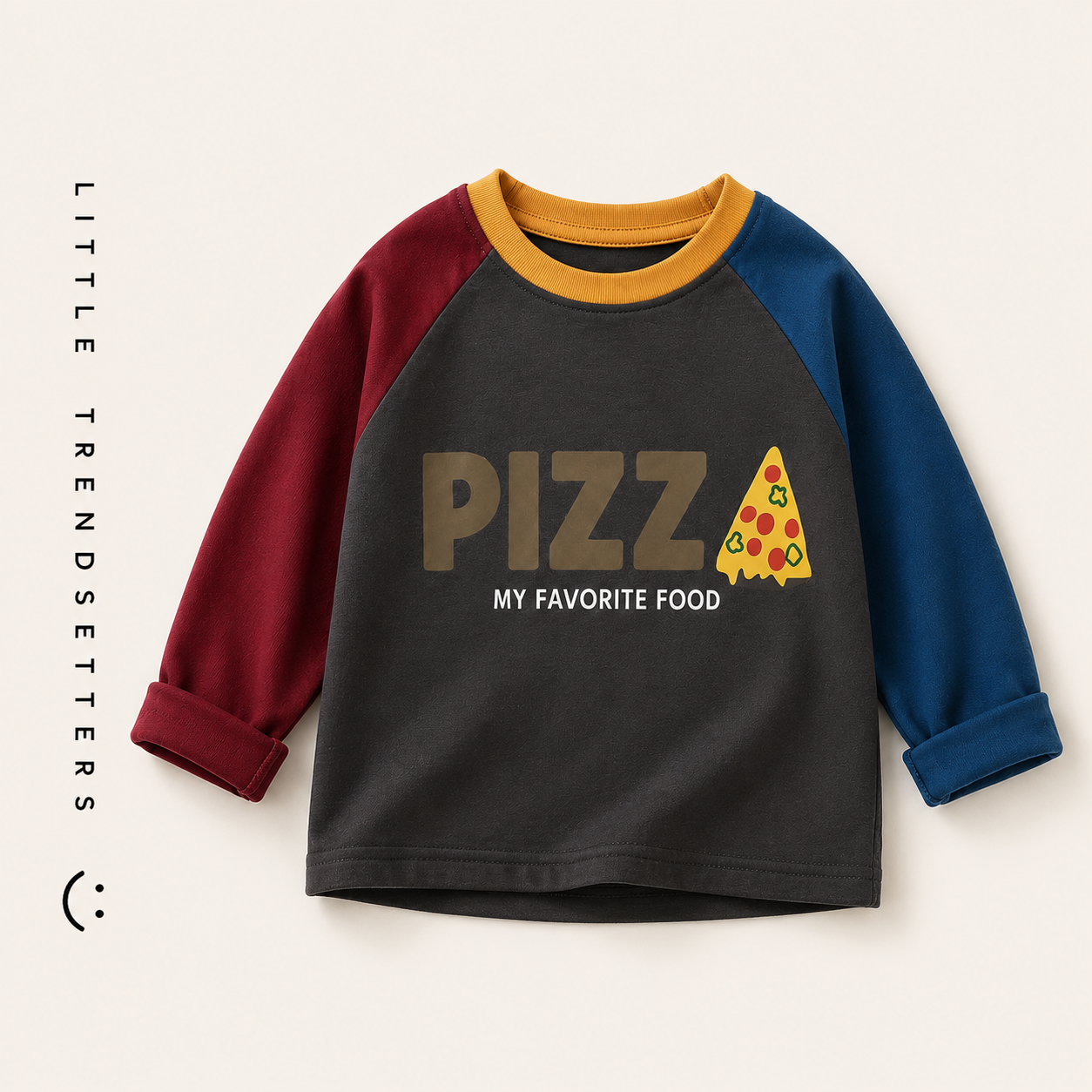 Retro Food Slogan Long Sleeve T-shirts