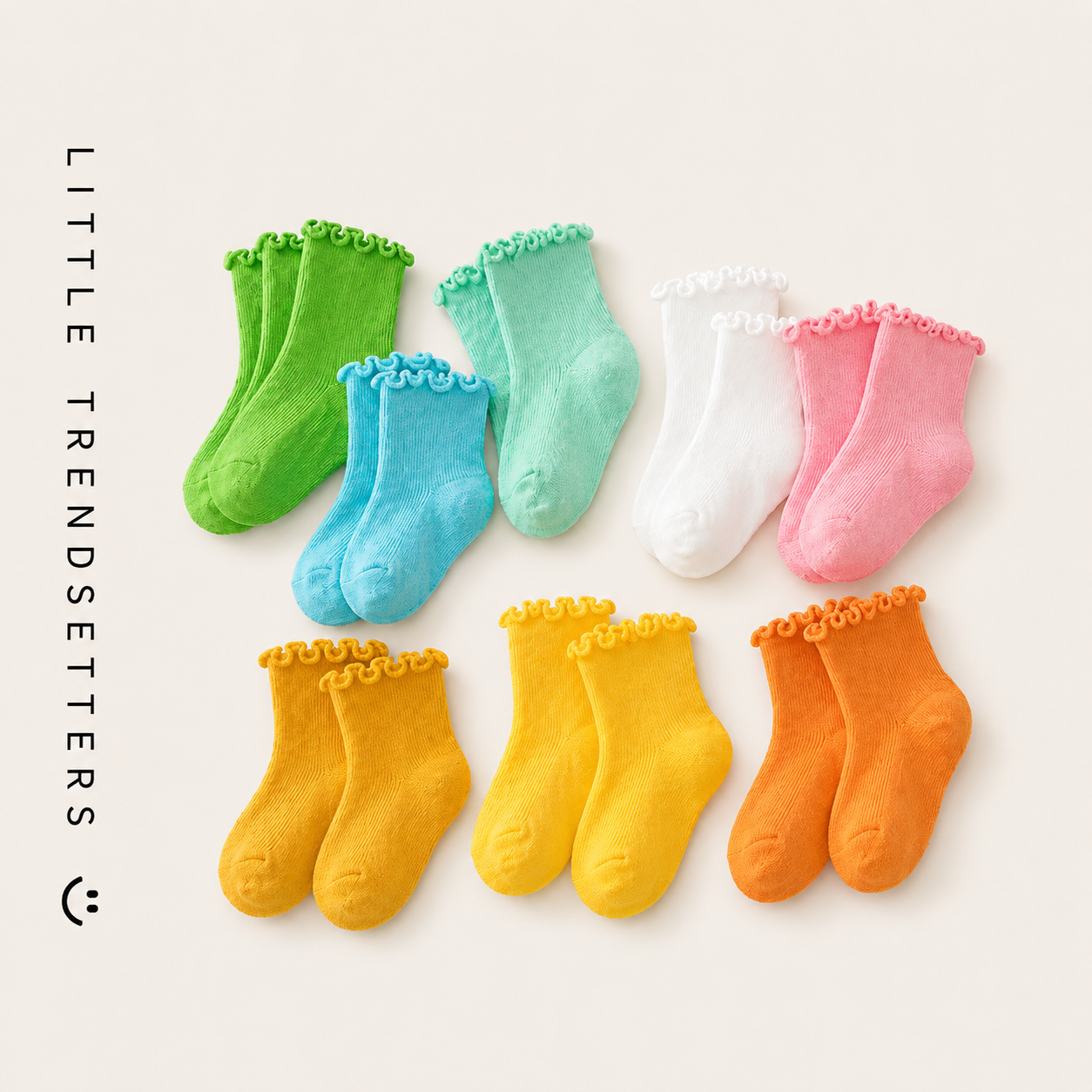 Cuffed Colourful Socks