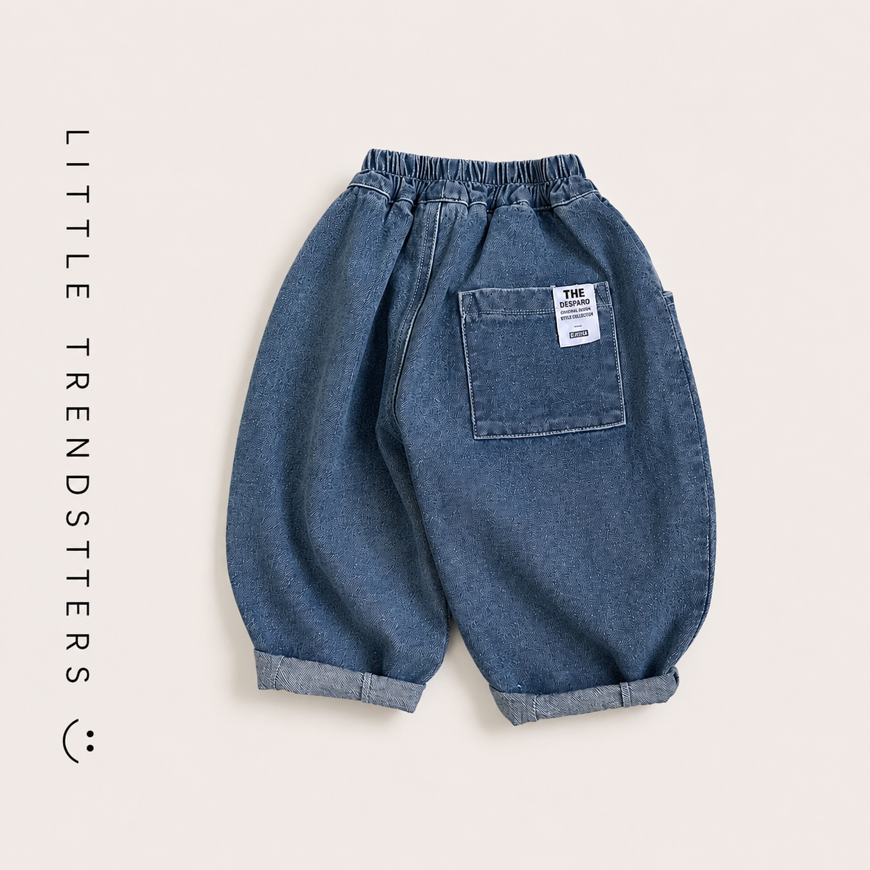 Harlem Style Classic Blue Denim Jeans