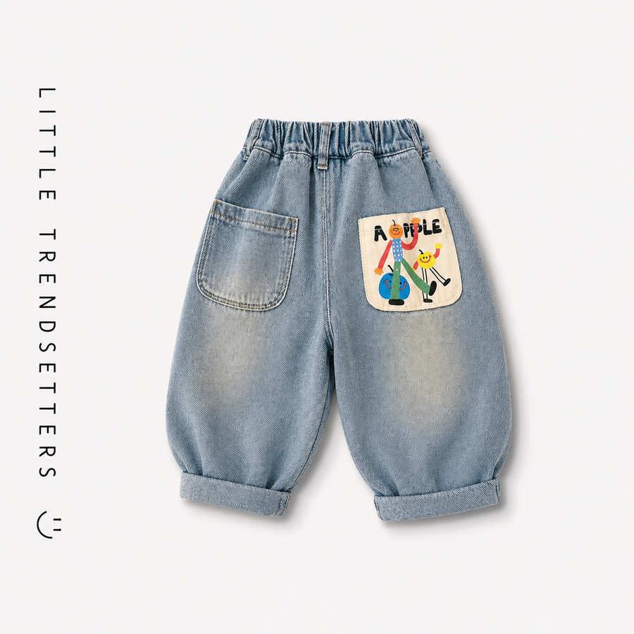 THE HARLEM LIGHT WASH DENIM JEANS