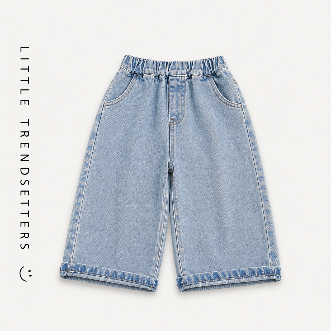 Straight Leg Denim Jeans