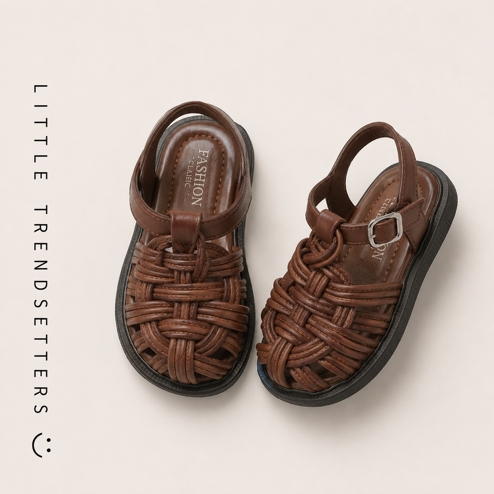 THE WOVEN FISHERMAN SANDALS