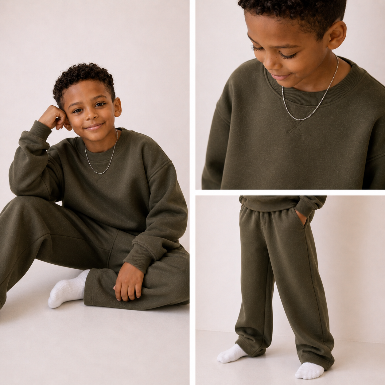 Oversized Straight Leg Sweatshirt Set