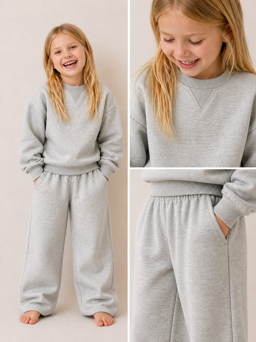 Oversized Straight Leg Sweatshirt Set