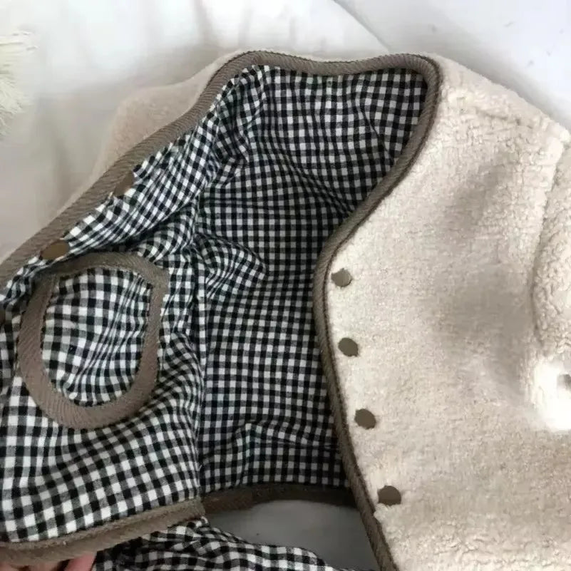 Reversible Plaid Teddy Jacket