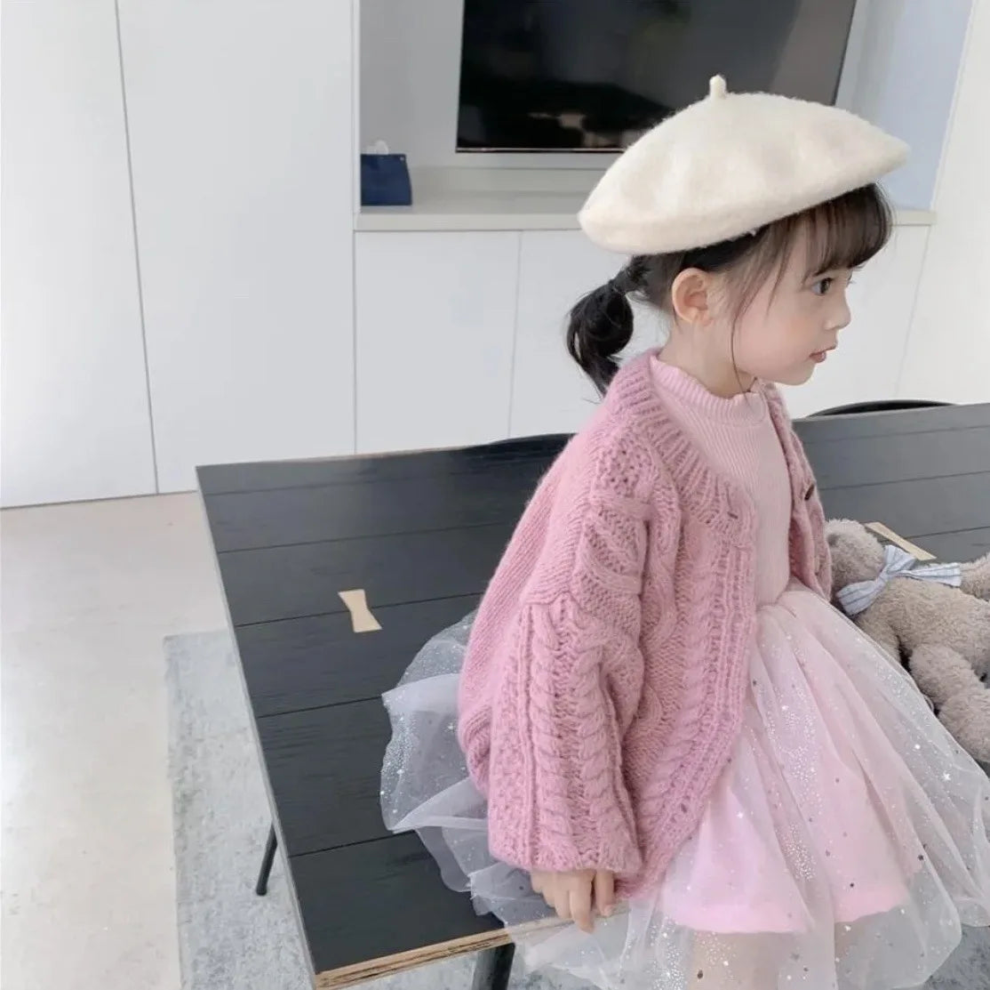 Treasure Weaved Pattern Knitted Cardigan