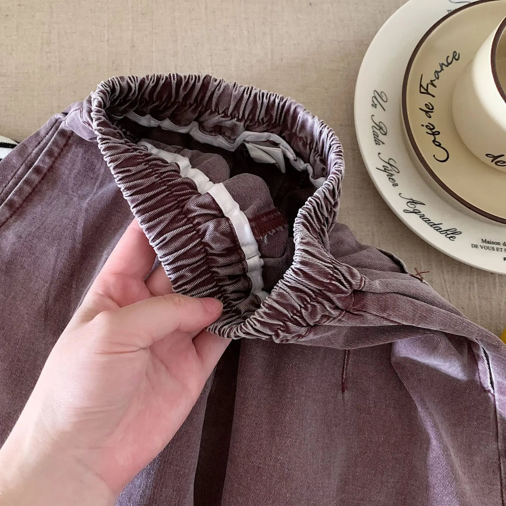 Relaxed Cotton Jean Trousers