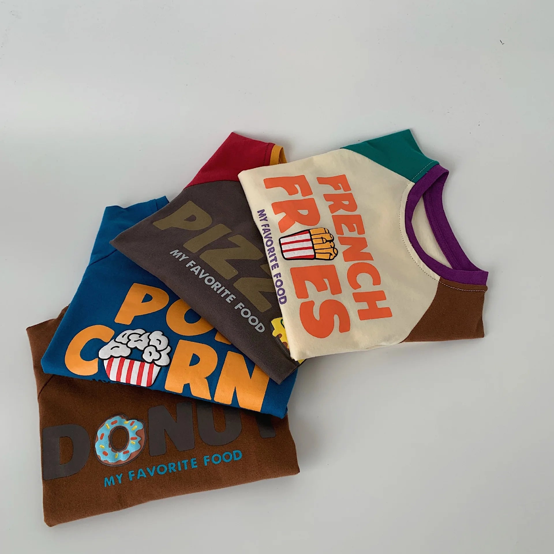 Retro Food Slogan Long Sleeve T-shirts