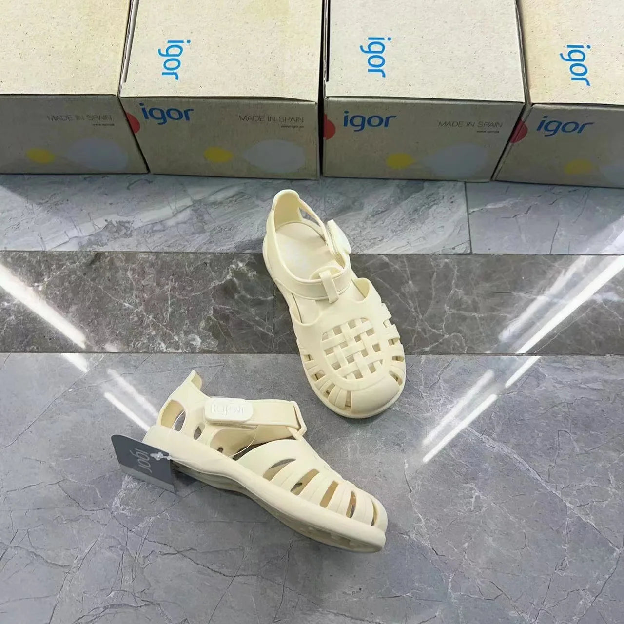 Little Trendsetters Velcro Gladiator Style Jelly Sandal