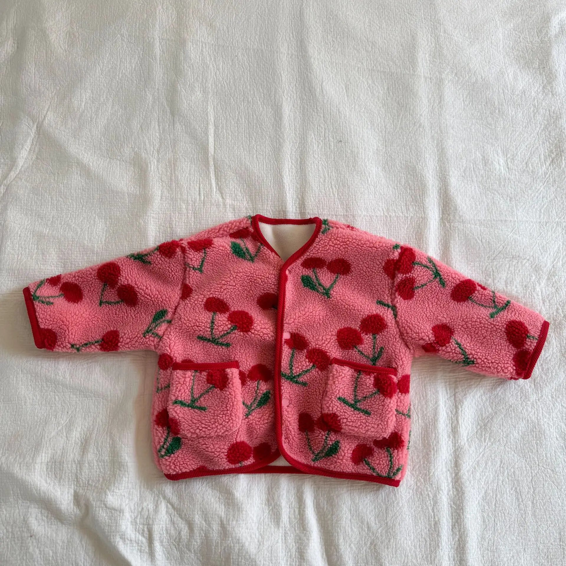 Fruit Print Fleece Jacket