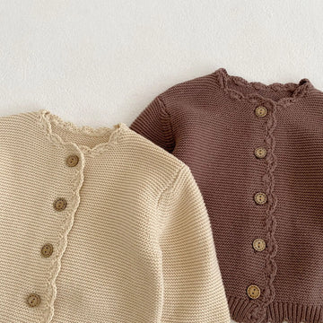 THE SCALLOPED KNIT CARDIGAN