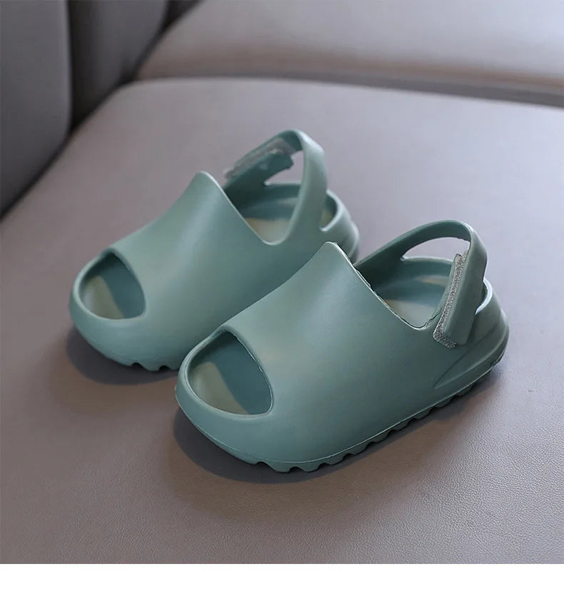 Little Trendsetters Velcro Slipper Sandals