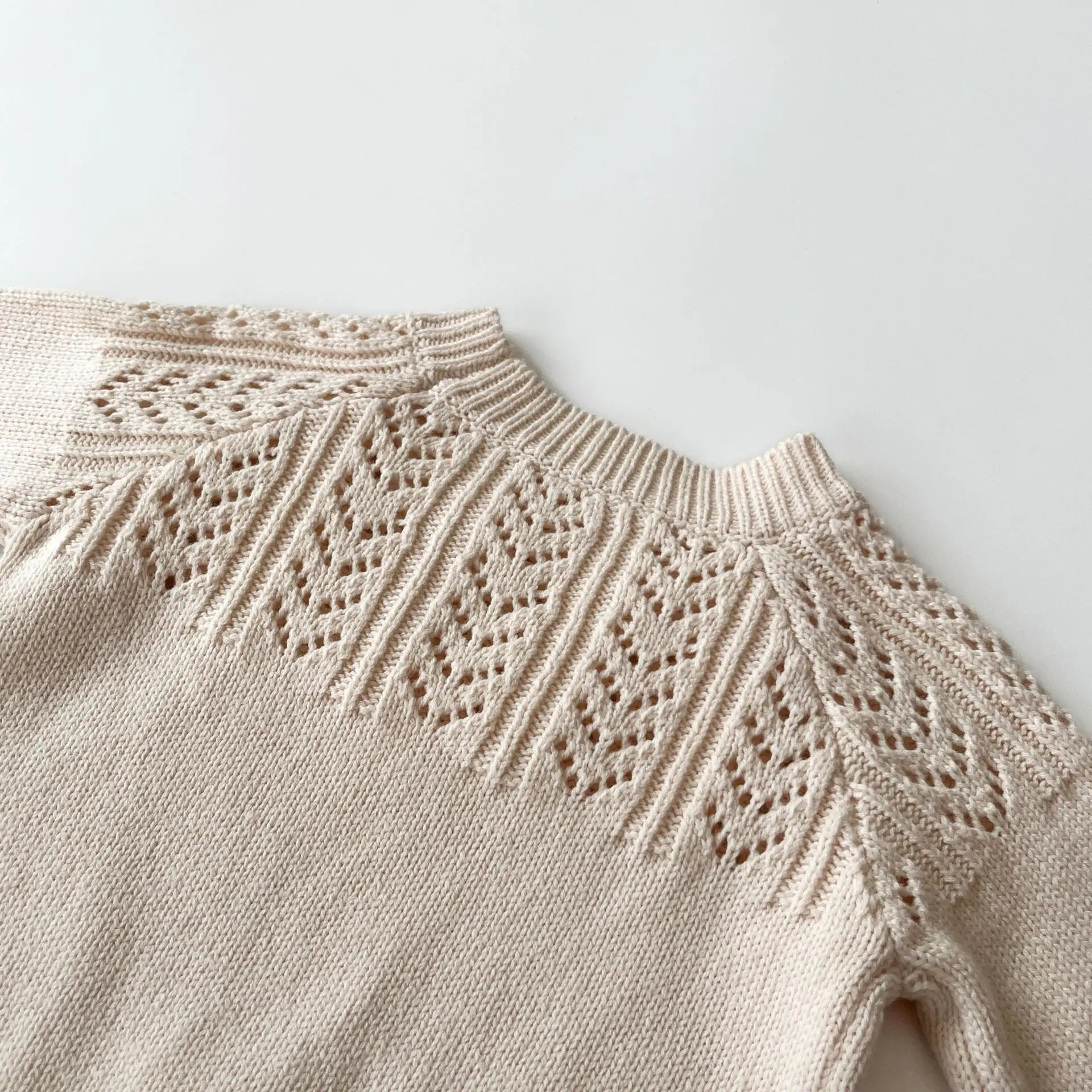 Knitted Pom Sweater and Bloomers Set