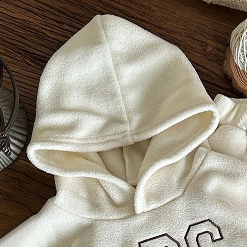 ABC Thick Fleece Hoodie Set