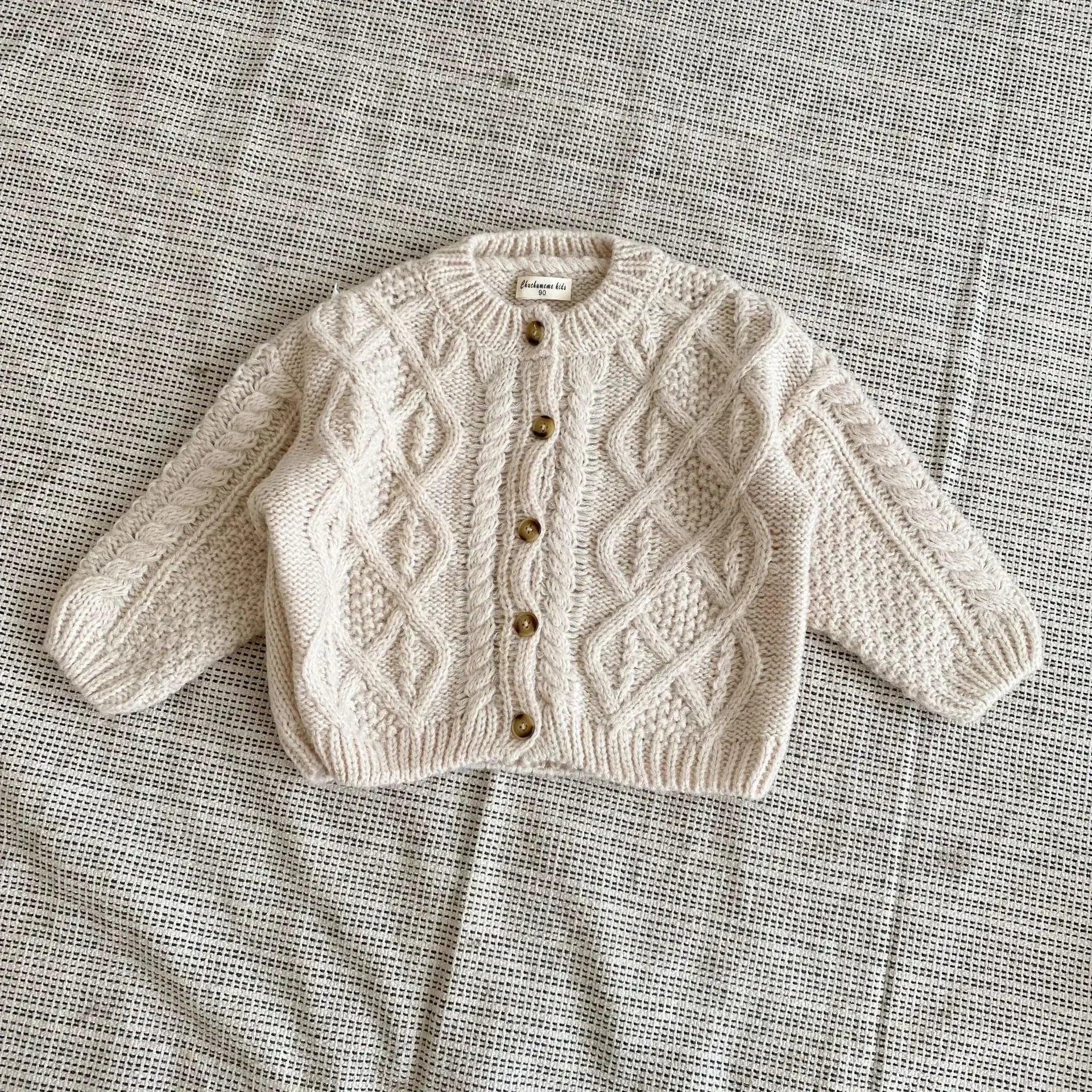 Treasure Weaved Pattern Knitted Cardigan