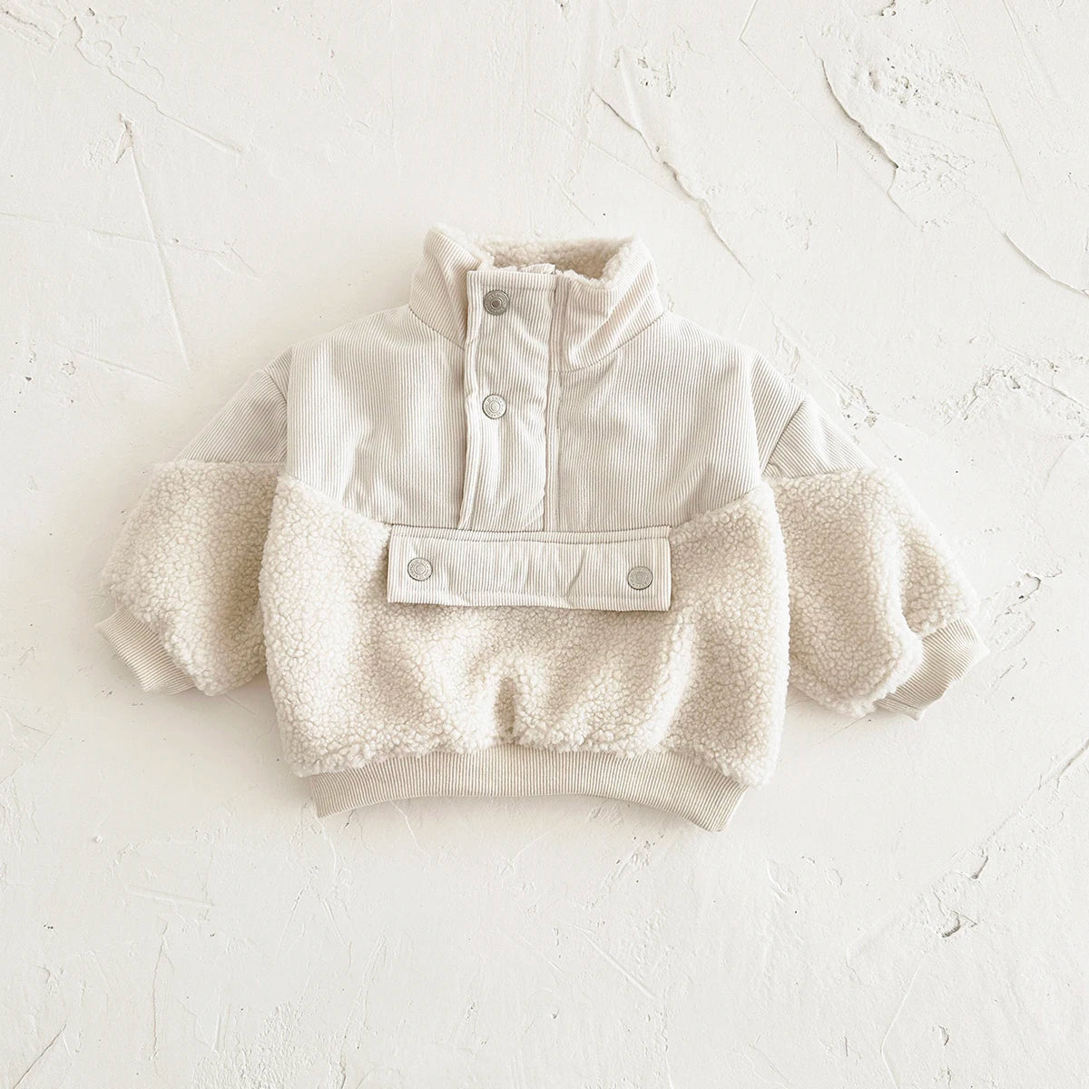 Teddy Pullover Pocket Jacket