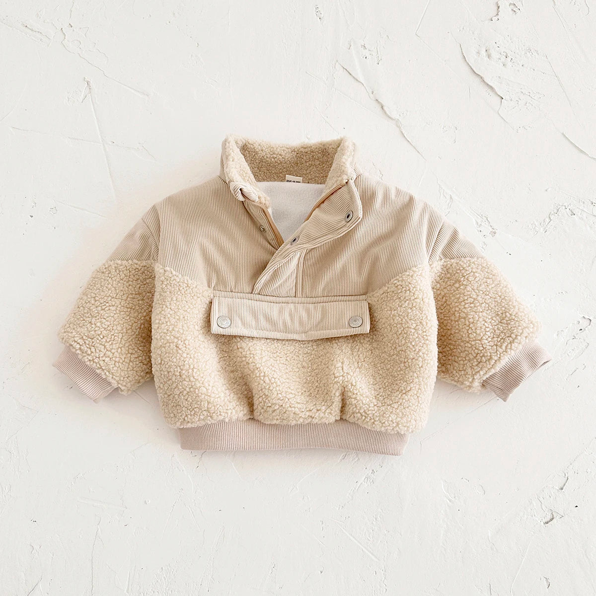 Teddy Pullover Pocket Jacket