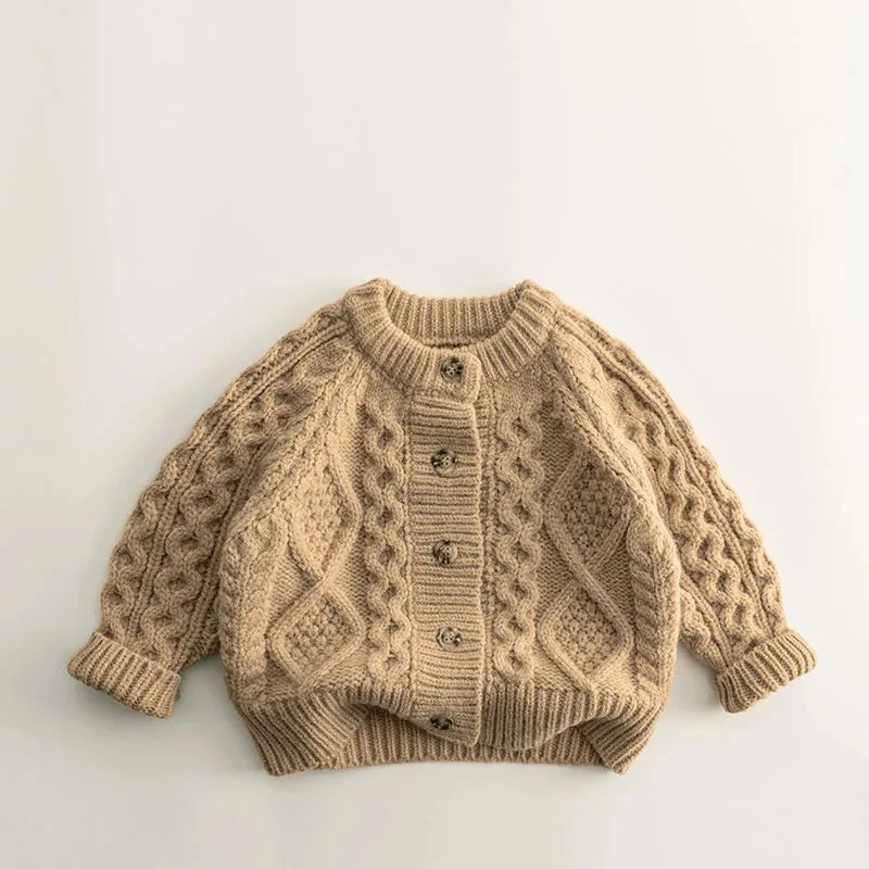 Treasure Weaved Pattern Knitted Cardigan