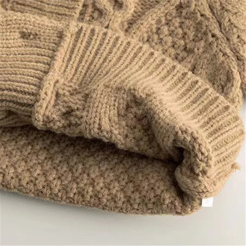 Treasure Weaved Pattern Knitted Cardigan