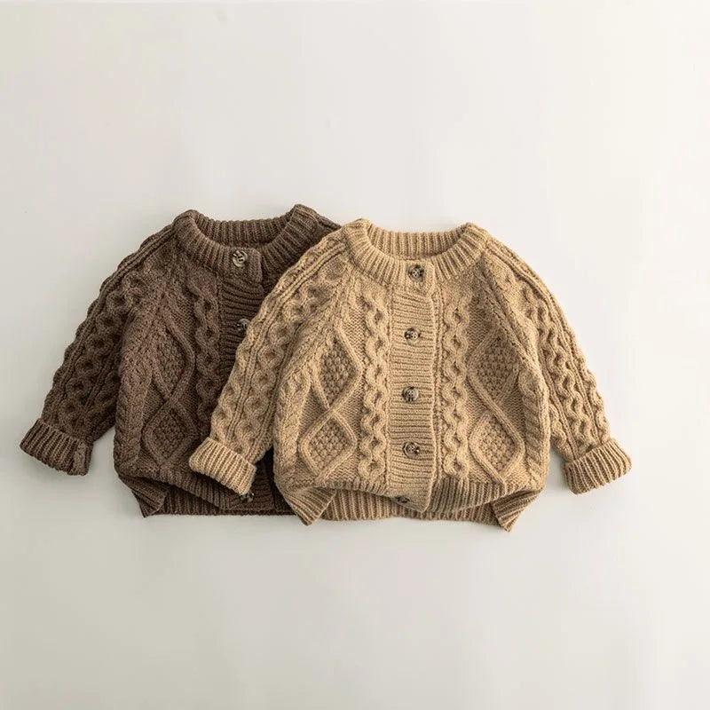 Treasure Weaved Pattern Knitted Cardigan