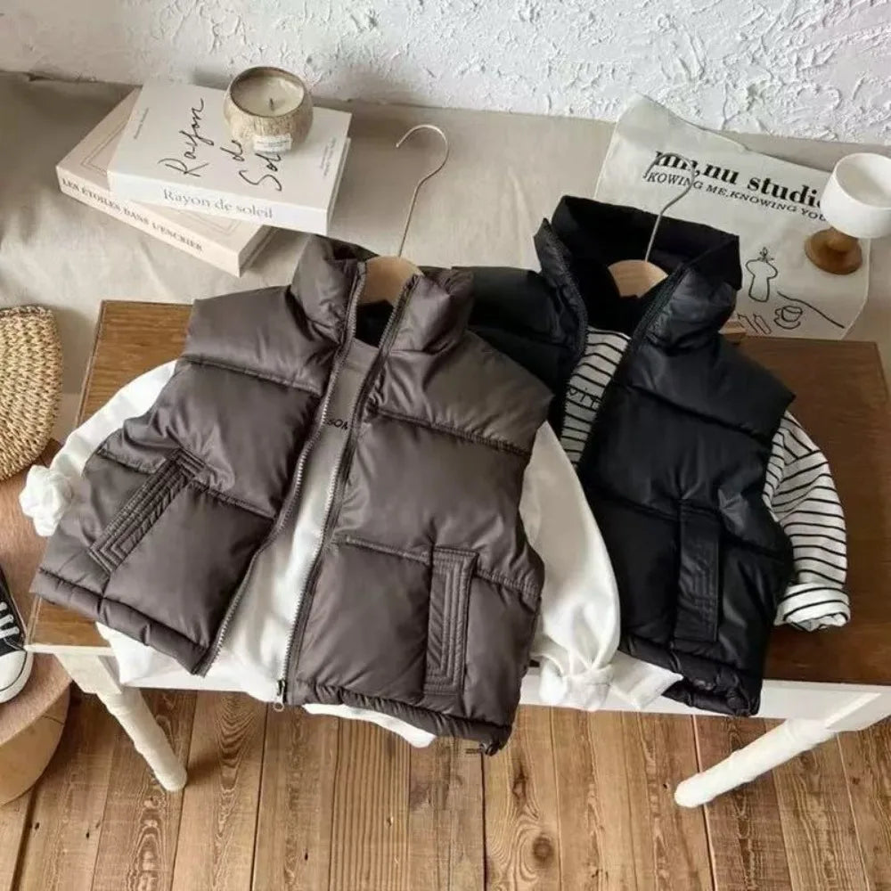 Thick Puffer Vest Jackets