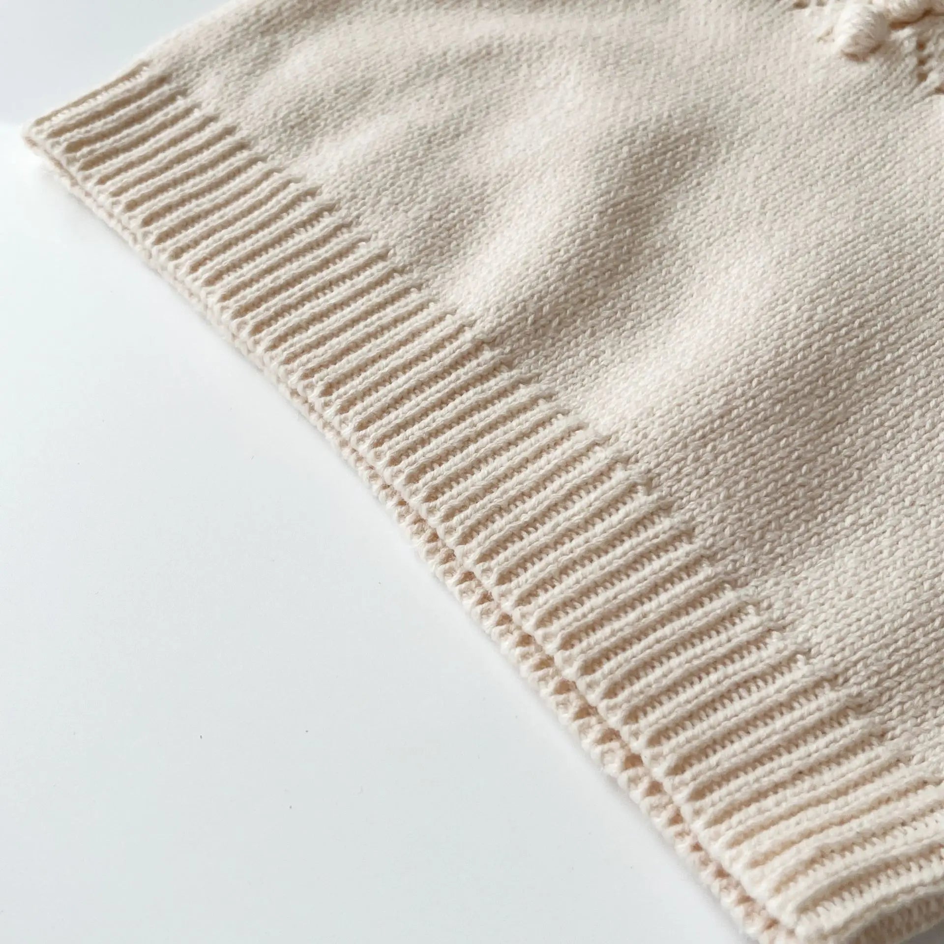 Knitted Pom Sweater and Bloomers Set