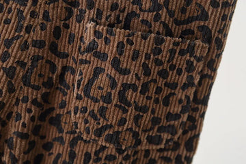 THE LEOPARD PRINT DUNGAREES