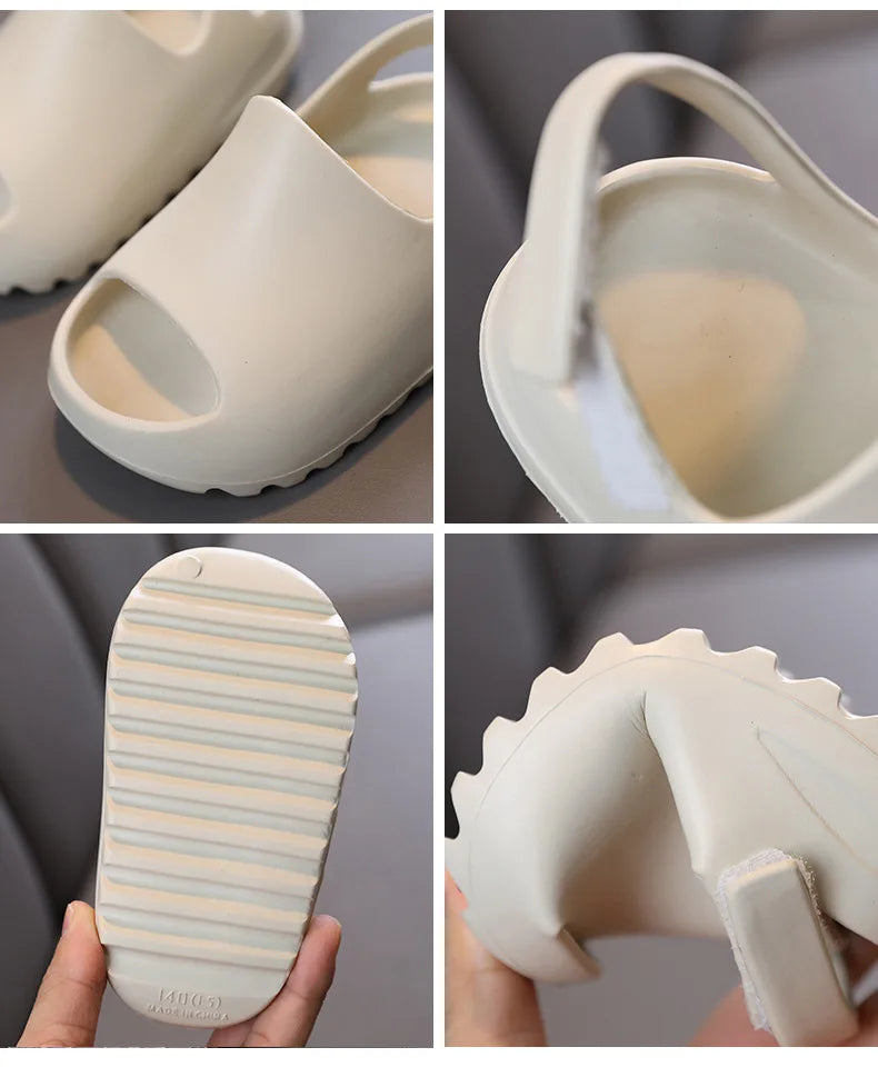 Little Trendsetters Velcro Slipper Sandals