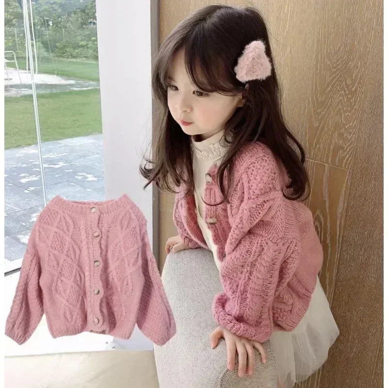 Treasure Weaved Pattern Knitted Cardigan