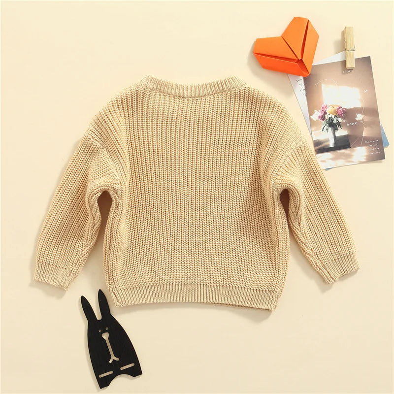 Knitted Long Sleeve Winter Sweater