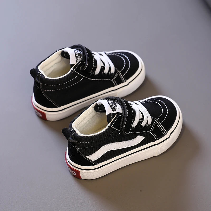 Little Trendsetters Skater Style Canvas Velcro Shoe