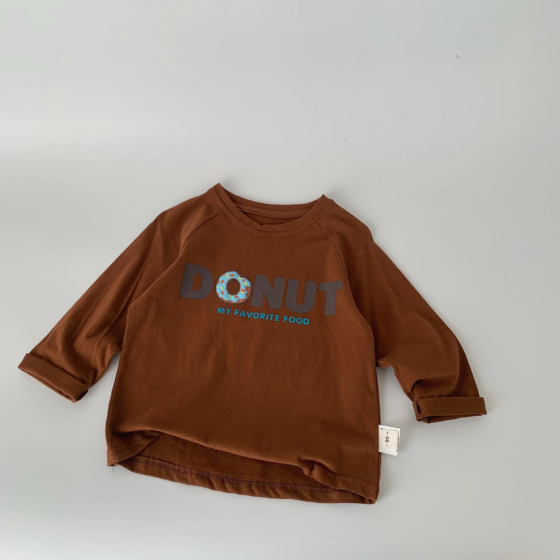 Retro Food Slogan Long Sleeve T-shirts