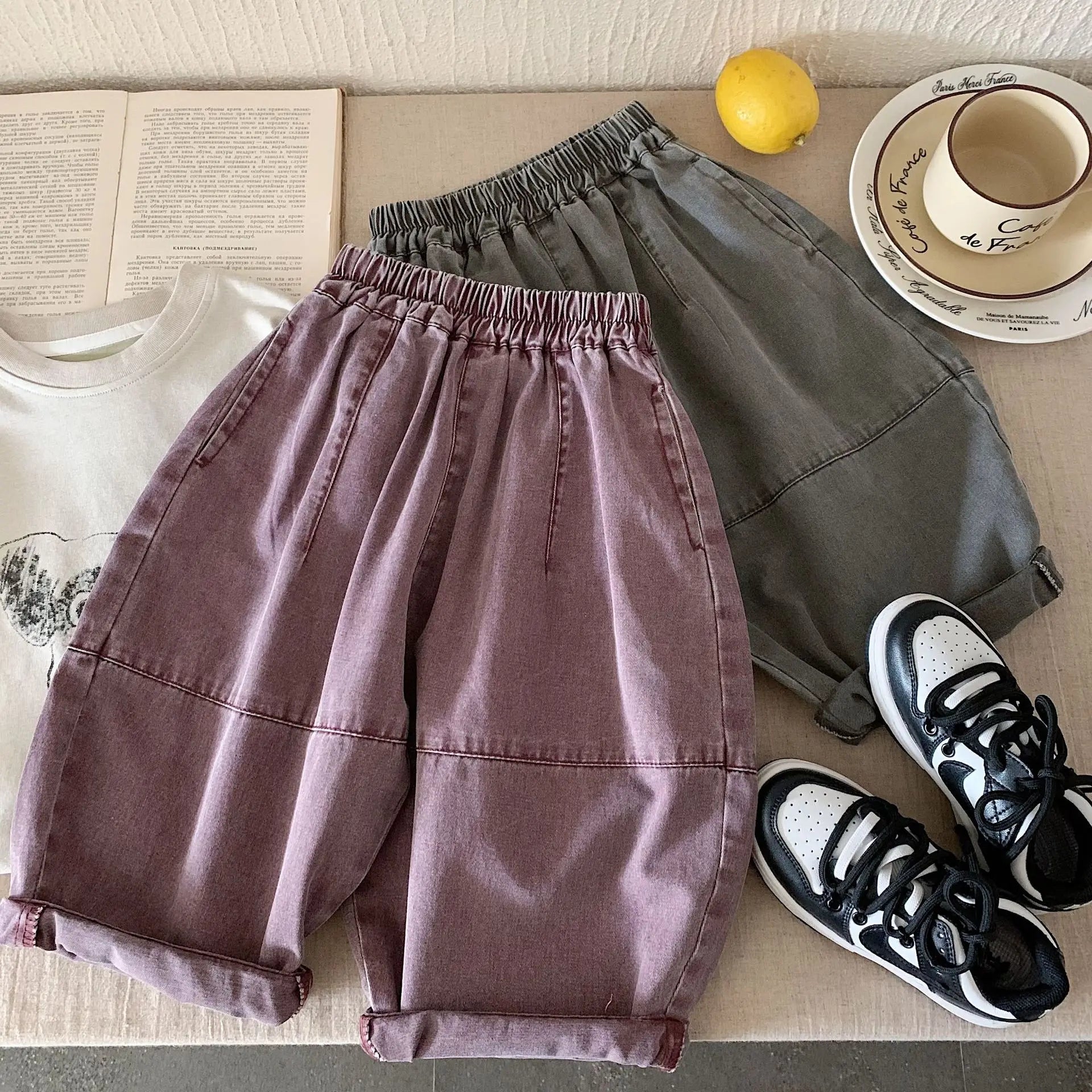 Relaxed Cotton Jean Trousers