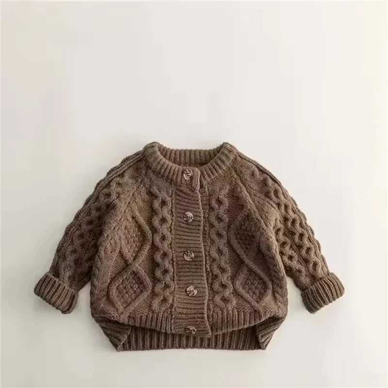 Treasure Weaved Pattern Knitted Cardigan