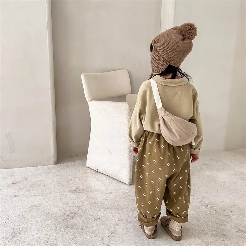 Geometric Print Trousers