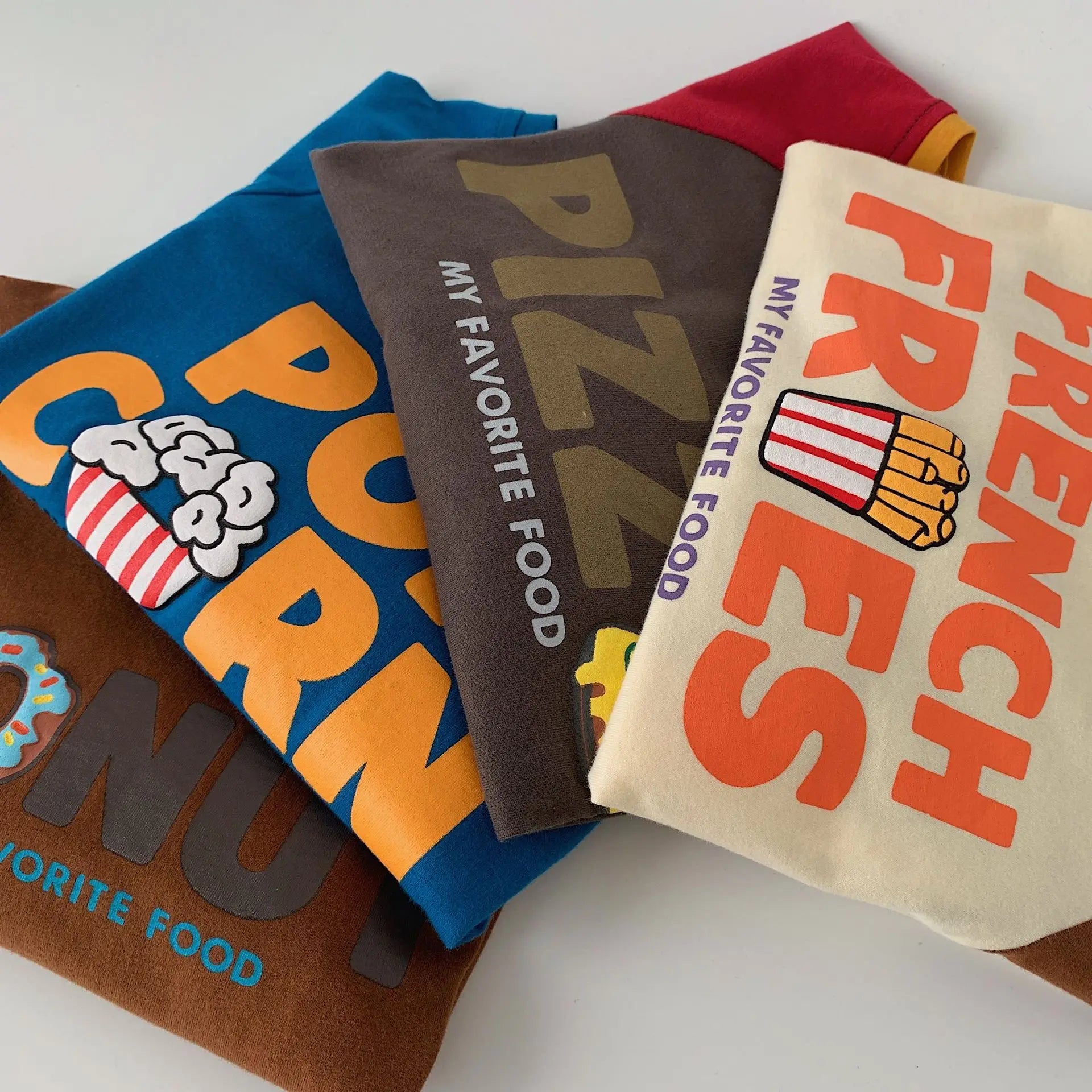 Retro Food Slogan Long Sleeve T-shirts