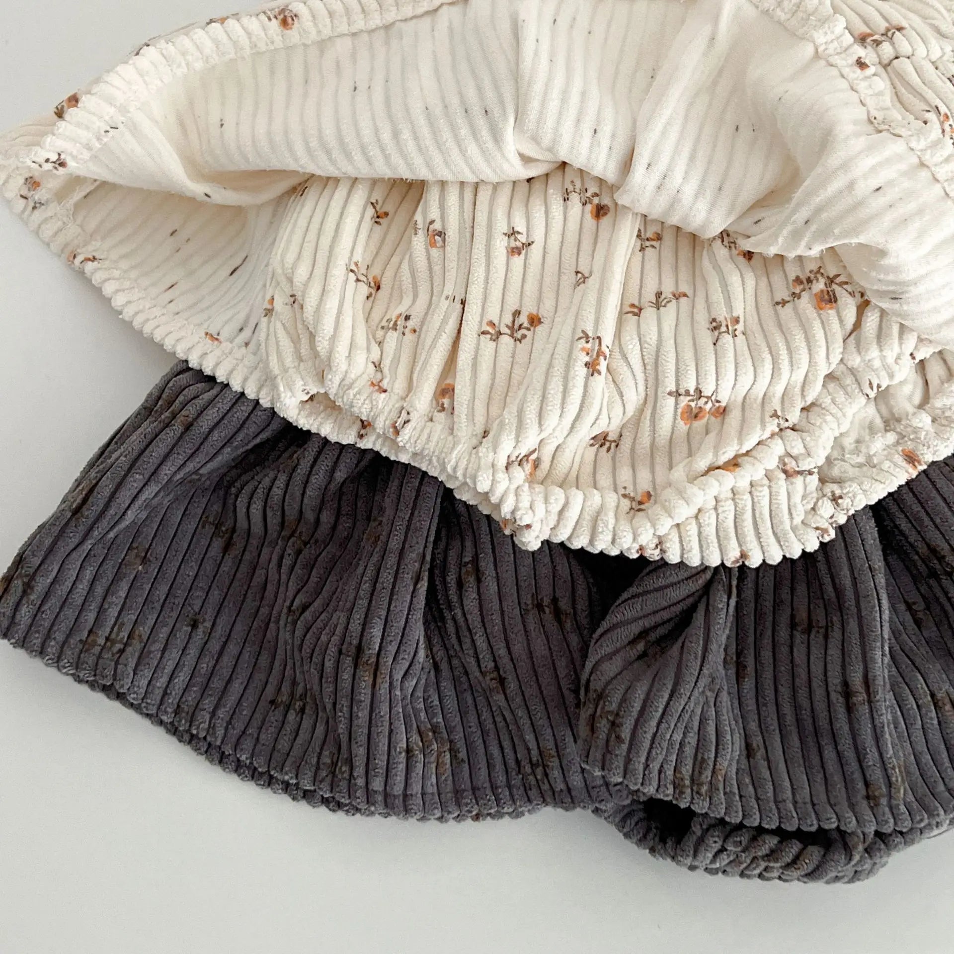 Corduroy Suspender Skort Dresses