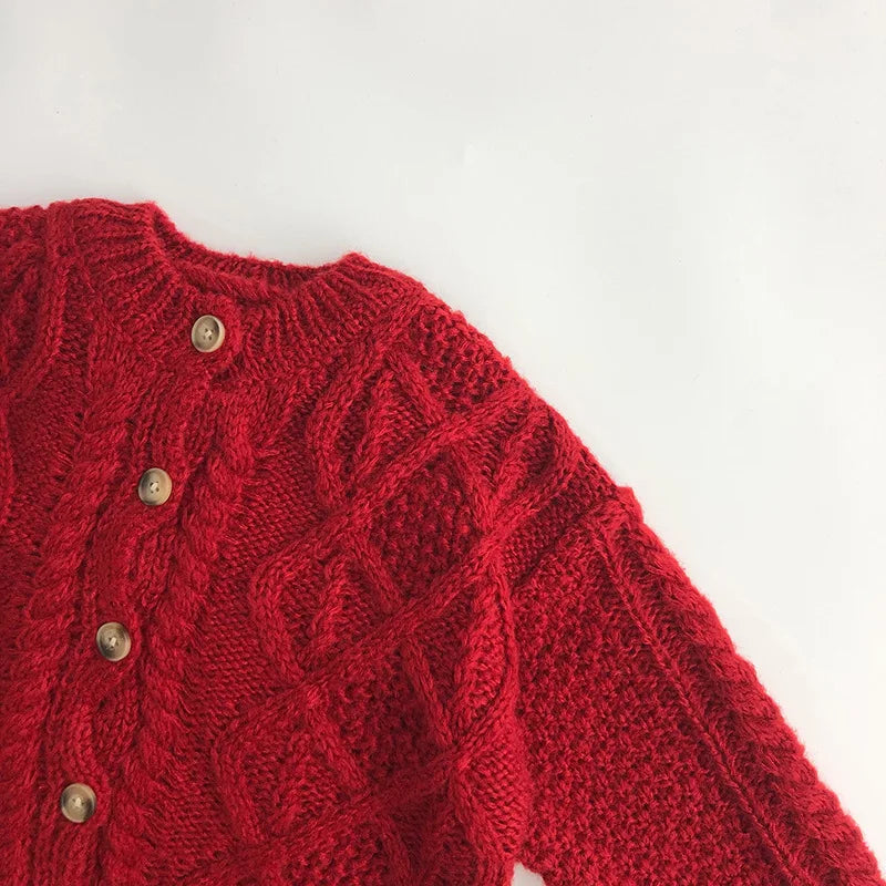 Treasure Weaved Pattern Knitted Cardigan