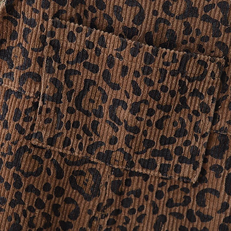 THE LEOPARD PRINT DUNGAREES