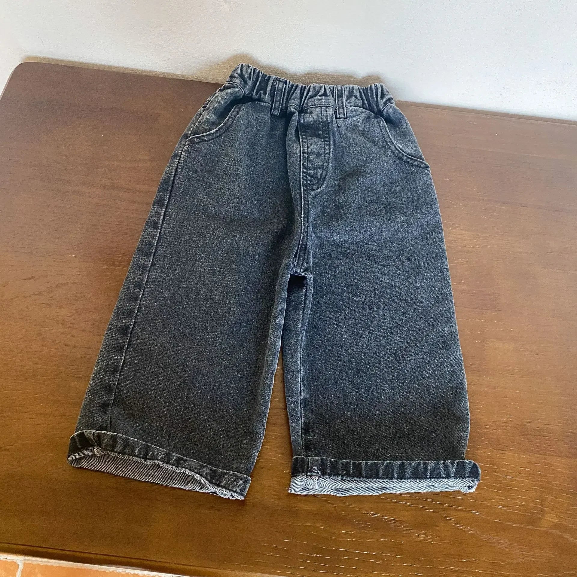 Straight Leg Denim Jeans