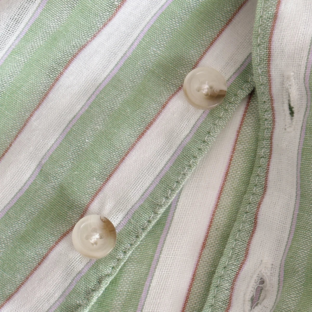 Green Summer T-shirt and Short Stripe Set