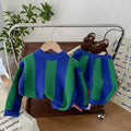 Blue and Green Stripe / 12-18 Months