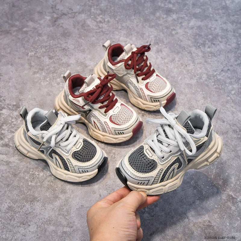 Little Trendsetters Running Cloud Walk Velcro Trainers
