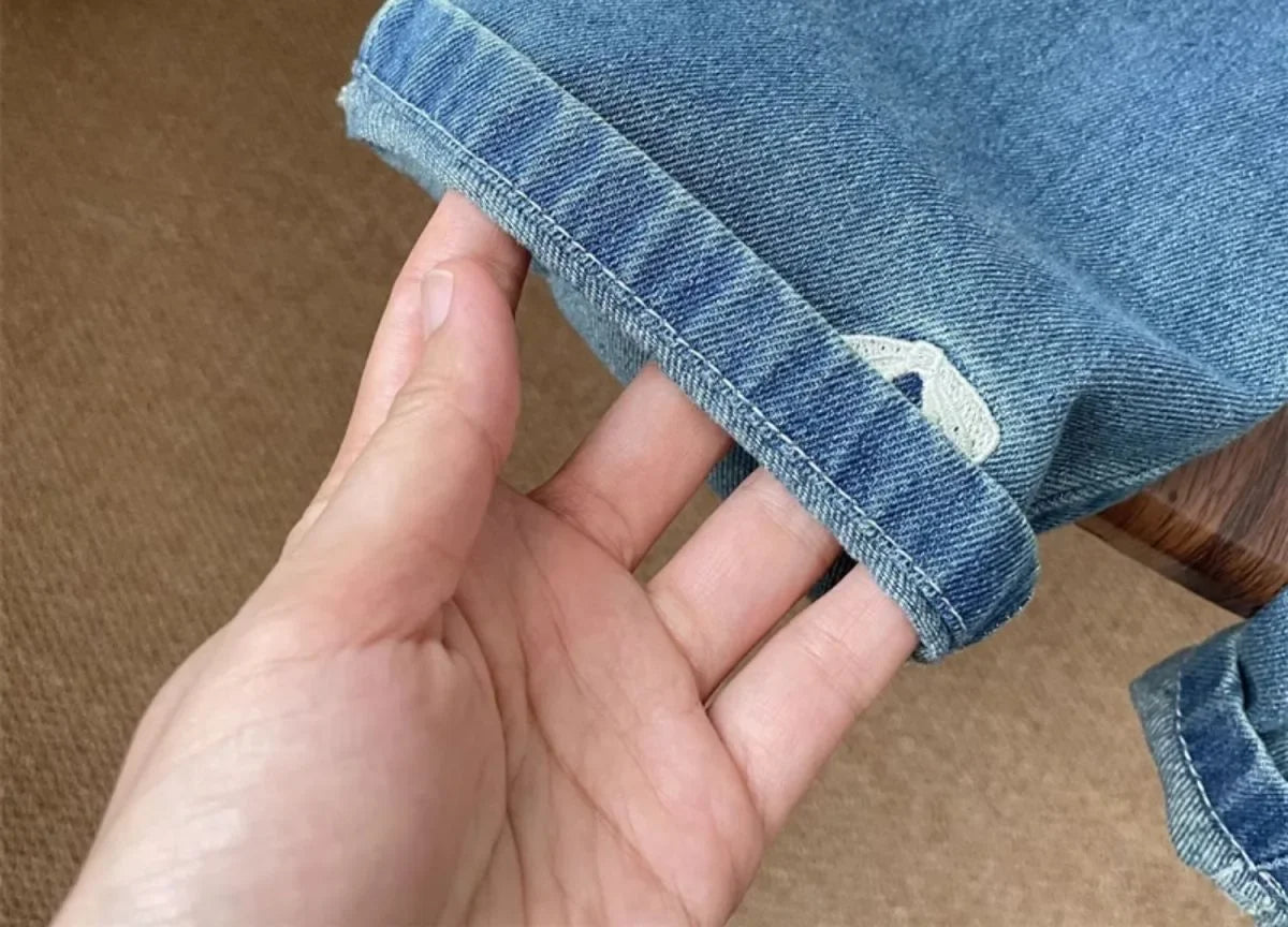 White Bow Denim Jeans