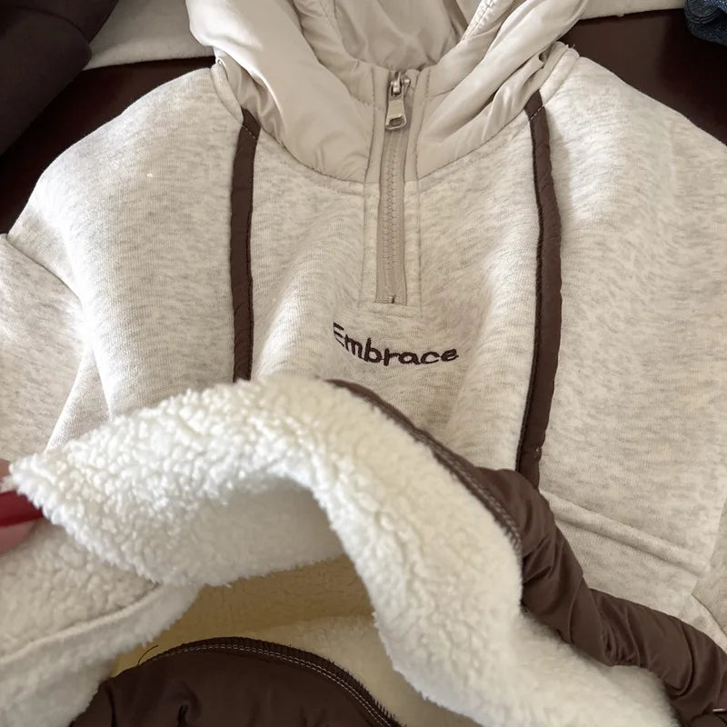 1/4 Zip Hooded Sweatshirt