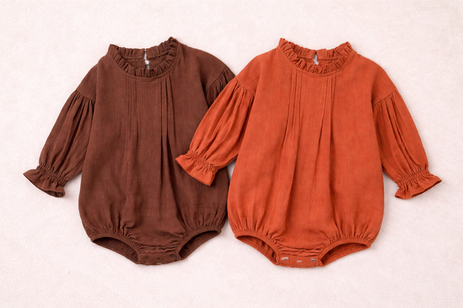 Ruffle Neck Romper