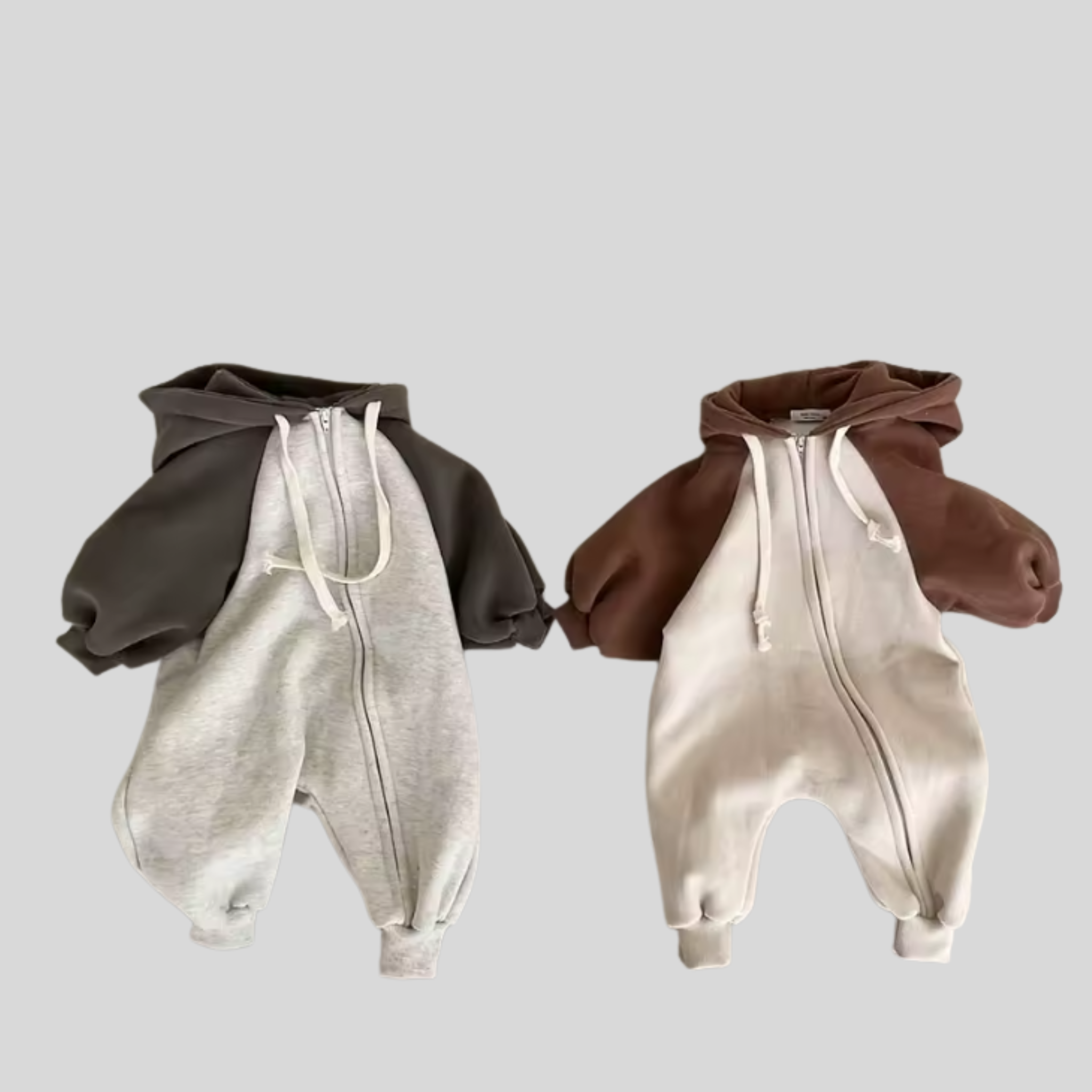 Cosy Hooded Zip Romper